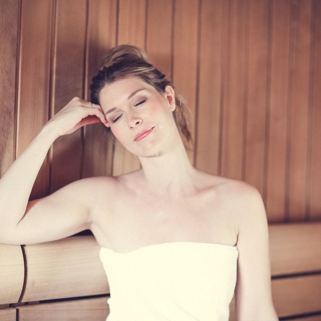 Entspannen in der Sauna