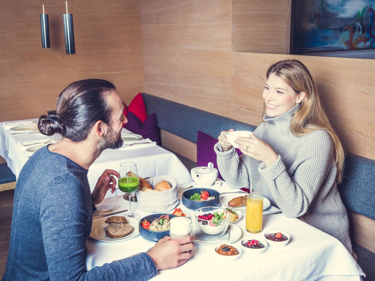 Delicious breakfastbuffet with various regional products